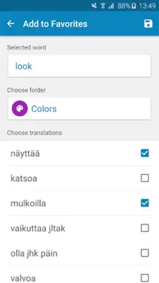 Finnish-English Dictionary android App screenshot 0